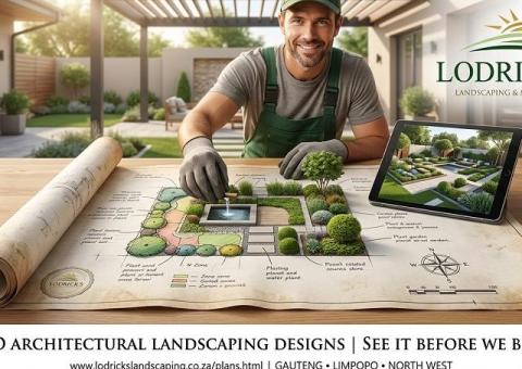 Custom 2D layout drawings & 3D landscape rendering services in Midrand