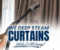 Professional On-Site Curtain Steam Cleaning in Gauteng | AquaSteam - 1/1