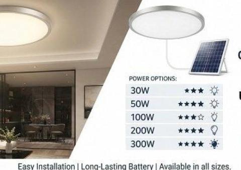 Remote-Controlled Solar Ceiling Light for South African Homes
