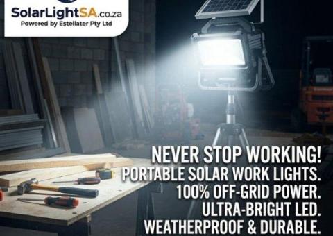 Portable & Heavy-Duty Solar Work Lights | SolarLightSA