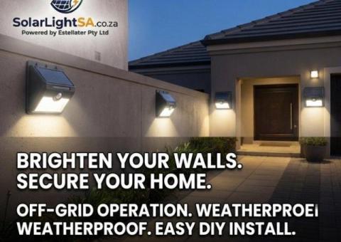 Buy Solar LED Wall Lights with Motion Sensor from SolarLightSA