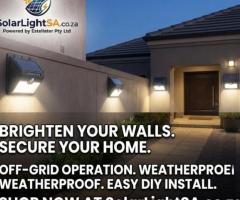 Buy Solar LED Wall Lights with Motion Sensor from SolarLightSA