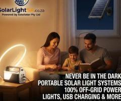 Portable Solar Light Systems & Kits For Sale | SolarLightSA