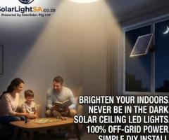 Solar Ceiling LED Lights from SolarLightSA | Indoor Solar Light