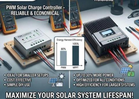 PWM and MPPT Solar Charge Controllers from SolarLightSA